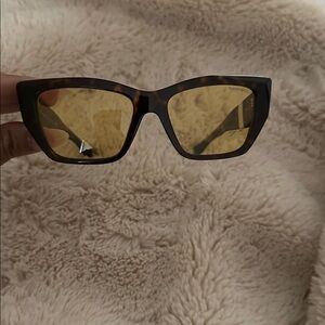 Tiffany & Co. Tortoiseshell Frame Sunglasses with Amber Lenses; NWT